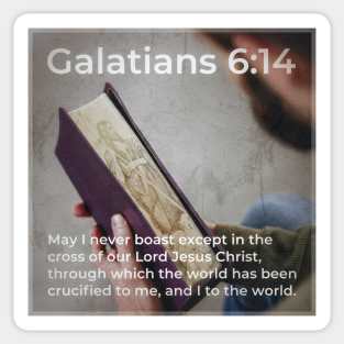 Galatians 6:14 Sticker